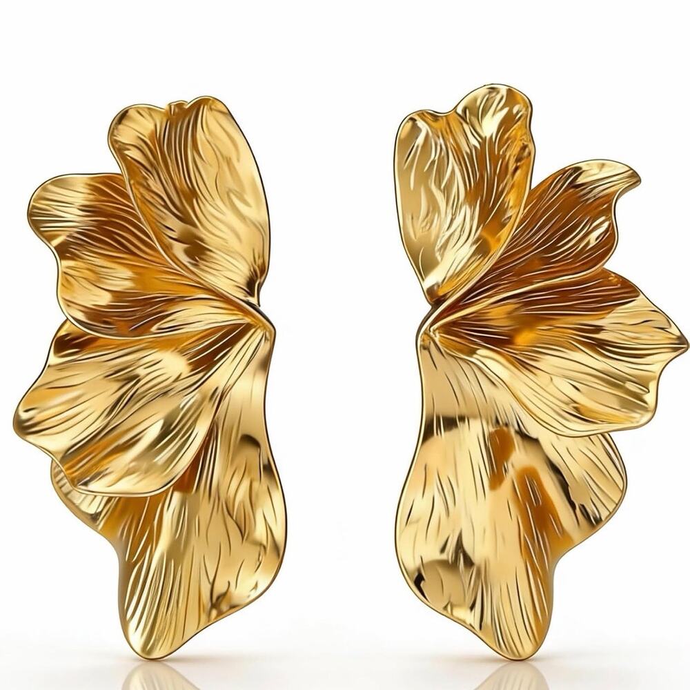 Acrylic Flower Petal Earrings
